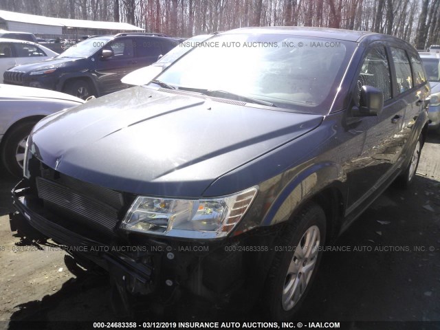 3C4PDCAB6FT719978 - 2015 DODGE JOURNEY SE GRAY photo 2