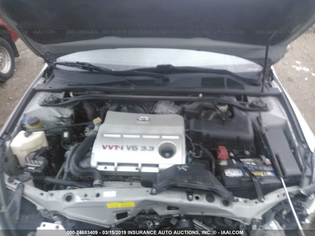 4T1CA38P06U096559 - 2006 TOYOTA CAMRY SOLARA SE/SLE ვერცხლისფერი ფოტო 10