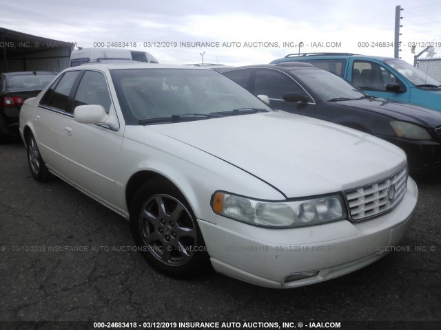 1G6KY54922U192382 - 2002 CADILLAC SEVILLE STS WHITE photo 1