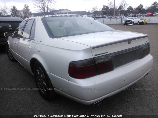 1G6KY54922U192382 - 2002 CADILLAC SEVILLE STS WHITE photo 3