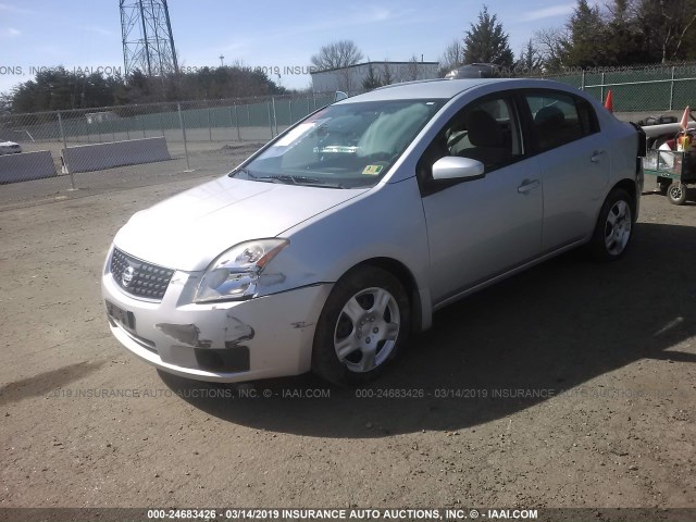 3N1AB61E08L741326 - 2008 NISSAN SENTRA 2.0/2.0S/2.0SL SILVER photo 2