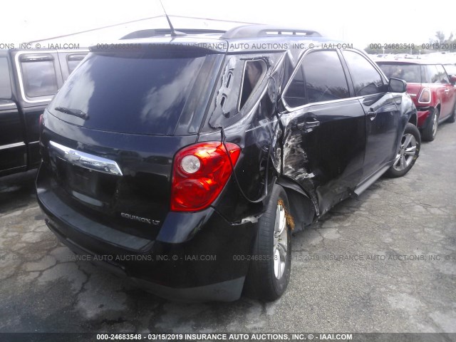 2CNALDEW9A6291649 - 2010 CHEVROLET EQUINOX LT BLACK photo 4