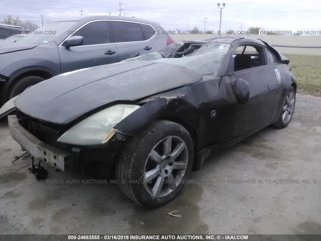 JN1AZ34D85M602821 - 2005 NISSAN 350Z COUPE BLACK photo 2