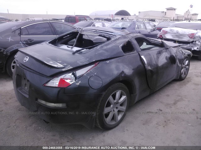 JN1AZ34D85M602821 - 2005 NISSAN 350Z COUPE BLACK photo 4