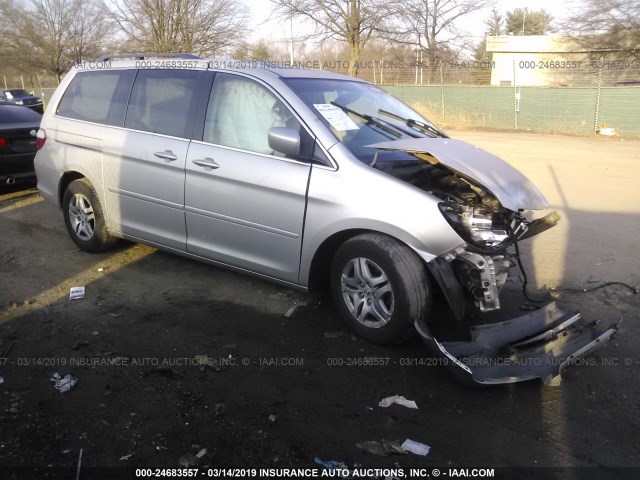 5FNRL38776B010617 - 2006 HONDA ODYSSEY EXL SILVER photo 1