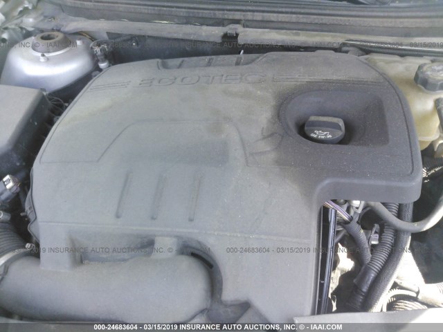 1G1ZC5E02CF159990 - 2012 CHEVROLET MALIBU 1LT 银色 照片 10