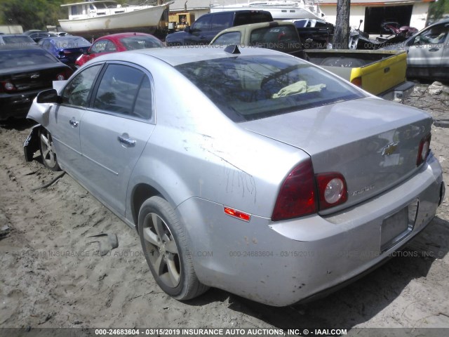 1G1ZC5E02CF159990 - 2012 CHEVROLET MALIBU 1LT 银色 照片 3