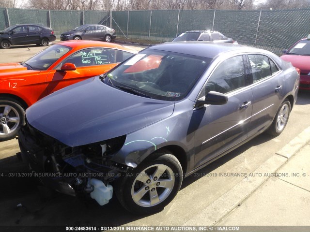 1G11B5SAXDF189849 - 2013 CHEVROLET MALIBU LS BLUE photo 2
