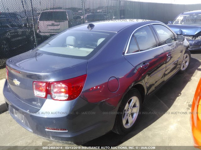 1G11B5SAXDF189849 - 2013 CHEVROLET MALIBU LS BLUE photo 4