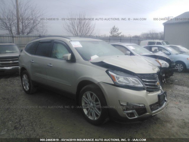 1GNKRGKD1EJ217587 - 2014 CHEVROLET TRAVERSE LT TAN photo 1