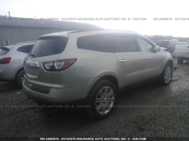 1GNKRGKD1EJ217587 - 2014 CHEVROLET TRAVERSE LT TAN photo 4