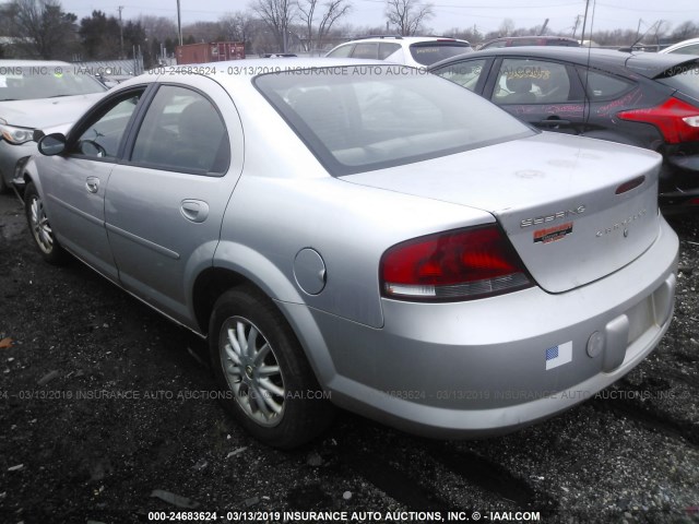 1C3EL46X32N343050 - 2002 CHRYSLER SEBRING LX SILVER photo 3