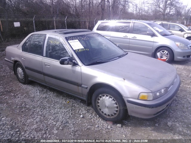 1HGCB7663MA167465 - 1991 HONDA ACCORD EX/EX-R TAN photo 1