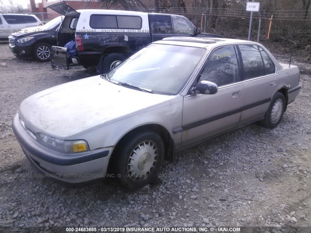 1HGCB7663MA167465 - 1991 HONDA ACCORD EX/EX-R TAN photo 2