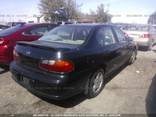 1G1NE52J62M637957 - 2002 CHEVROLET MALIBU LS BLACK photo 4