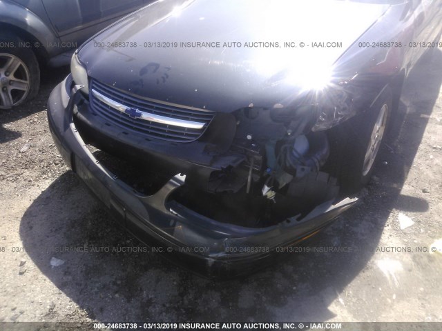 1G1NE52J62M637957 - 2002 CHEVROLET MALIBU LS BLACK photo 6