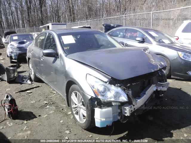 JN1CV6AR8DM766901 - 2013 INFINITI G37 GRAY photo 1