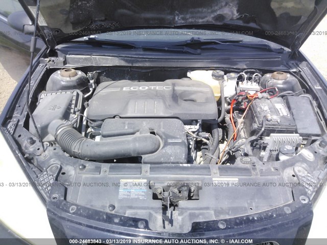 1G2ZF57B584145957 - 2008 PONTIAC G6 VALUE LEADER/BASE BLACK photo 10