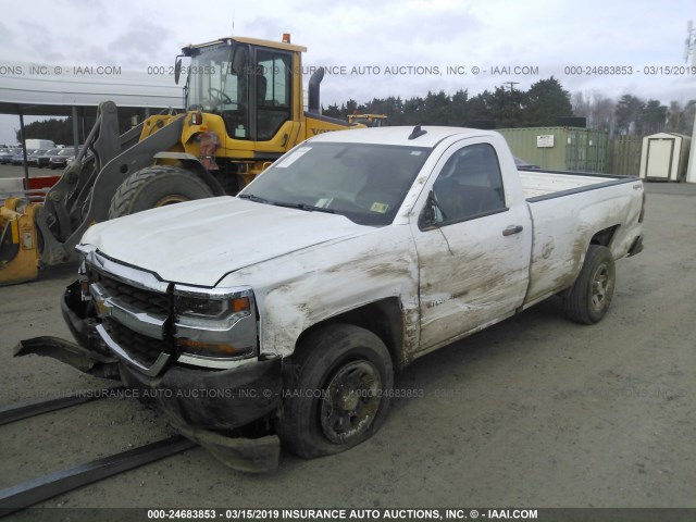 1GCNKNEC5GZ213869 - 2016 CHEVROLET SILVERADO K1500/K1500 LS WHITE photo 2