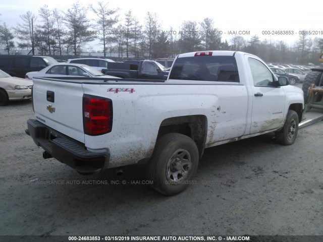 1GCNKNEC5GZ213869 - 2016 CHEVROLET SILVERADO K1500/K1500 LS WHITE photo 4