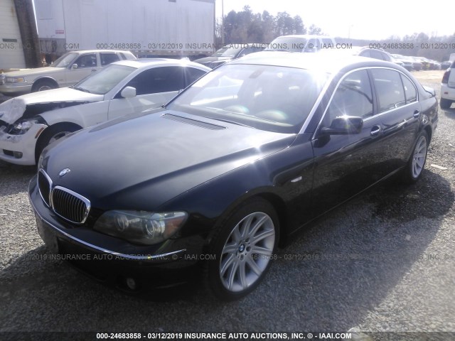 WBAHN83576DT60665 - 2006 BMW 750 LI BLACK photo 2