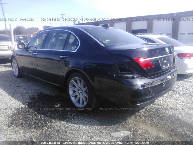 WBAHN83576DT60665 - 2006 BMW 750 LI BLACK photo 3