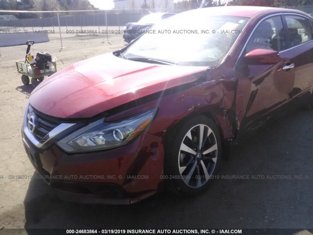 1N4AL3AP3GC265700 - 2016 NISSAN ALTIMA 2.5/S/SV/SL/SR BURGUNDY photo 6