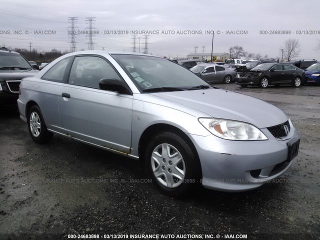 1HGEM22135L032878 - 2005 HONDA CIVIC DX VP SILVER photo 1