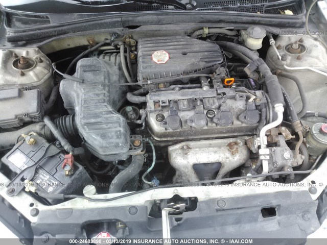 1HGEM22135L032878 - 2005 HONDA CIVIC DX VP SILVER photo 10