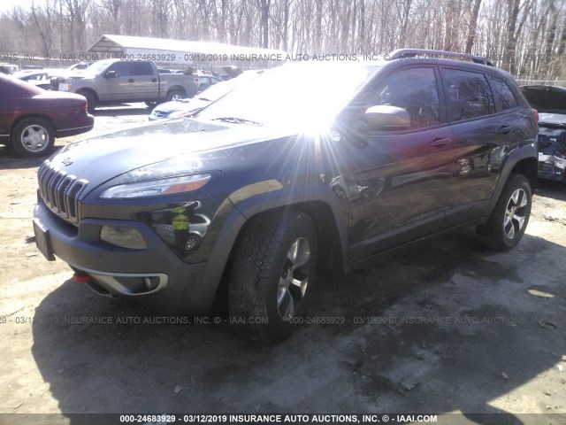 1C4PJMBS3FW556987 - 2015 JEEP CHEROKEE TRAILHAWK 黑色 照片 2