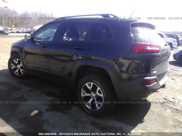 1C4PJMBS3FW556987 - 2015 JEEP CHEROKEE TRAILHAWK 黑色 照片 3