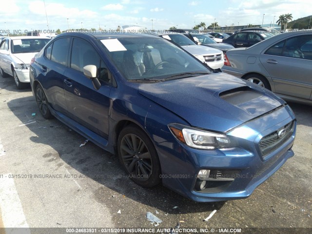 JF1VA1G61F9826479 - 2015 SUBARU WRX LIMITED BLUE photo 1