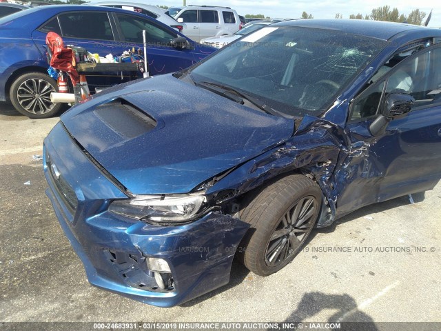 JF1VA1G61F9826479 - 2015 SUBARU WRX LIMITED BLUE photo 6