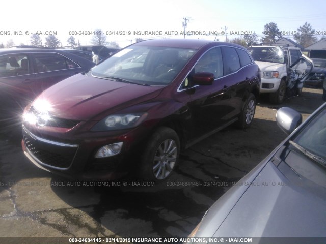 JM3ER2BM0C0412938 - 2012 MAZDA CX-7 RED photo 2