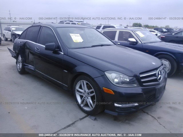 WDDGF4HB1CR223518 - 2012 MERCEDES-BENZ C 250 GRAY photo 1