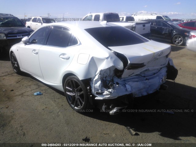 JTHBA1D23J5073910 - 2018 LEXUS IS 300 WHITE photo 3