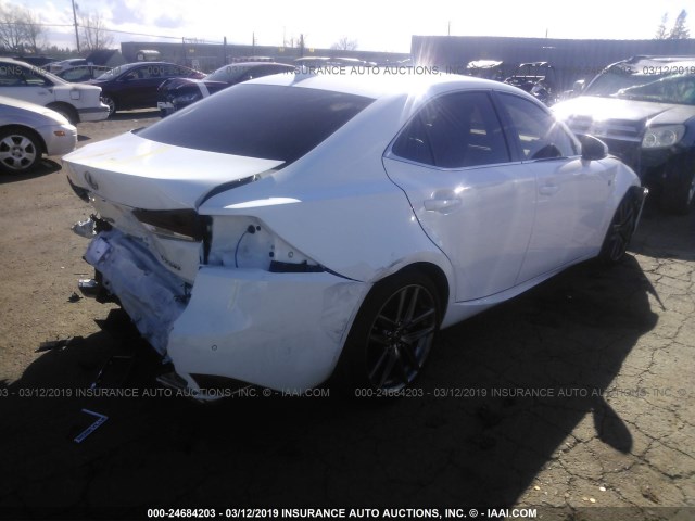 JTHBA1D23J5073910 - 2018 LEXUS IS 300 WHITE photo 4