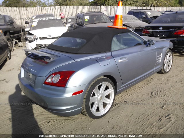 1C3AN65L65X044213 - 2005 CHRYSLER CROSSFIRE LIMITED BLUE photo 4