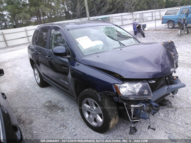 1C4NJCEA1ED627182 - 2014 JEEP COMPASS LATITUDE BLUE photo 1