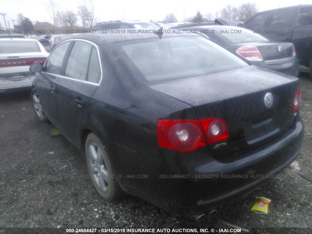 3VWRM71K08M079292 - 2008 VOLKSWAGEN JETTA SE/SEL BLACK photo 3