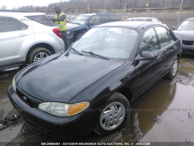 1FAFP10P5XW274123 - 1999 FORD ESCORT LX BLACK photo 2