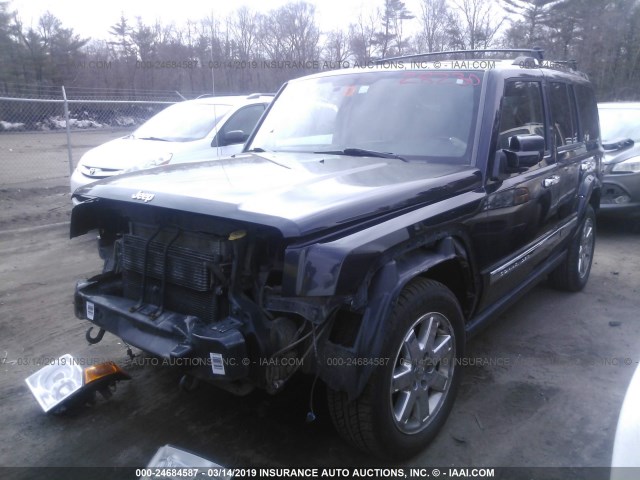 1J8HG68T89C541270 - 2009 JEEP COMMANDER OVERLAND BLACK photo 2