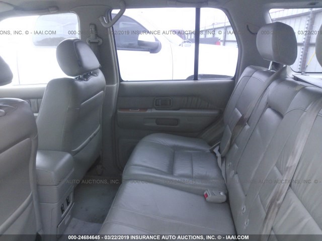 JNRDR09Y81W219948 - 2001 INFINITI QX4 SILVER photo 8