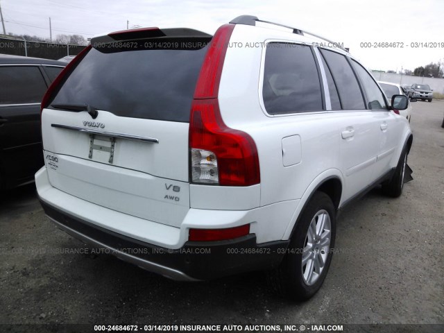 YV4CZ852181429520 - 2008 VOLVO XC90 V8 WHITE photo 4