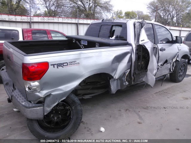 5TFRV54107X012790 - 2007 TOYOTA TUNDRA DOUBLE CAB SR5 SILVER photo 6