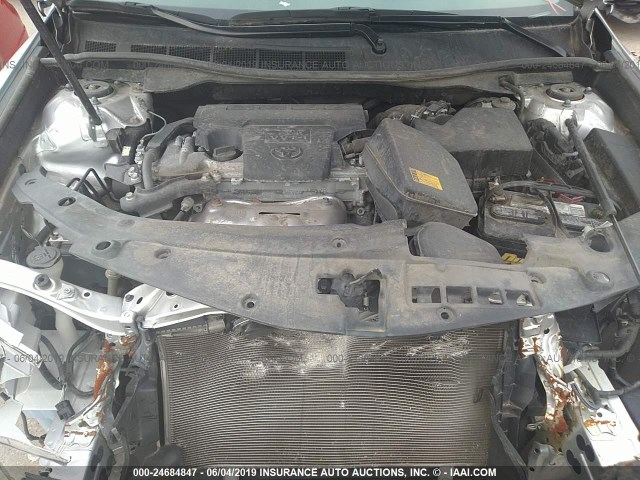 4T1BF1FK5EU422122 - 2014 TOYOTA CAMRY L/SE/LE/XLE 银色 照片 10