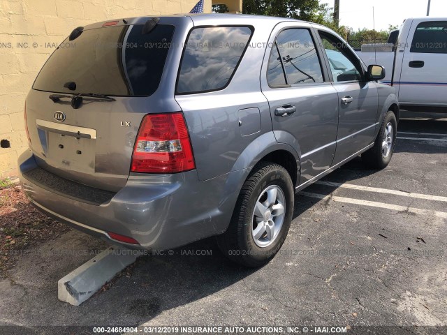 KNDJD736575708145 - 2007 KIA SORENTO EX/LX GRAY photo 4