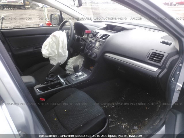 JF1GPAA67D2873120 - 2013 SUBARU IMPREZA SILVER photo 5