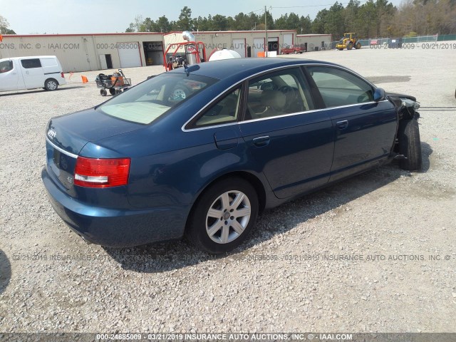 WAUDG74F65N119442 - 2005 AUDI A6 3.2 QUATTRO BLUE photo 4