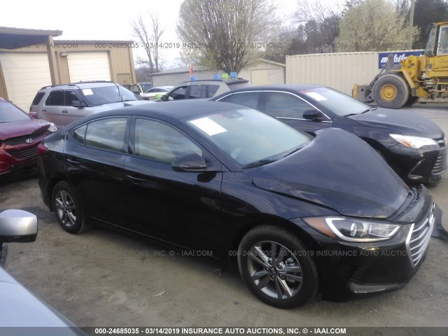 5NPD84LF4JH330777 - 2018 HYUNDAI ELANTRA SEL/VALUE/LIMITED BLACK photo 1